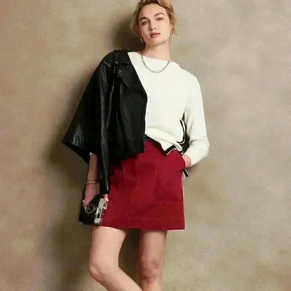 Banana Republic Utility Belted Mini Skirt